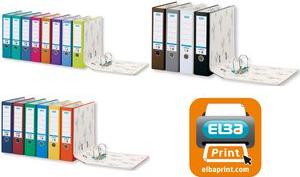 Actual product image Elba Folder smart PP paper, spine width: 80 mm, red DIN A4, cover outside PP (A4)