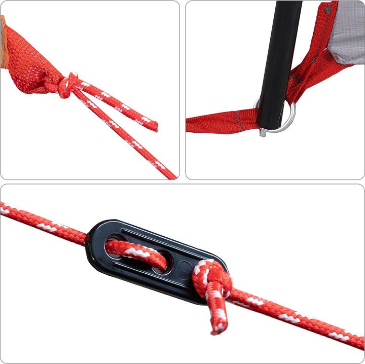Produktbild VidaXL Campingzelt mit Fenstern Grau und Orange 12-Personen Wasserdicht (Kuppelzelt)
