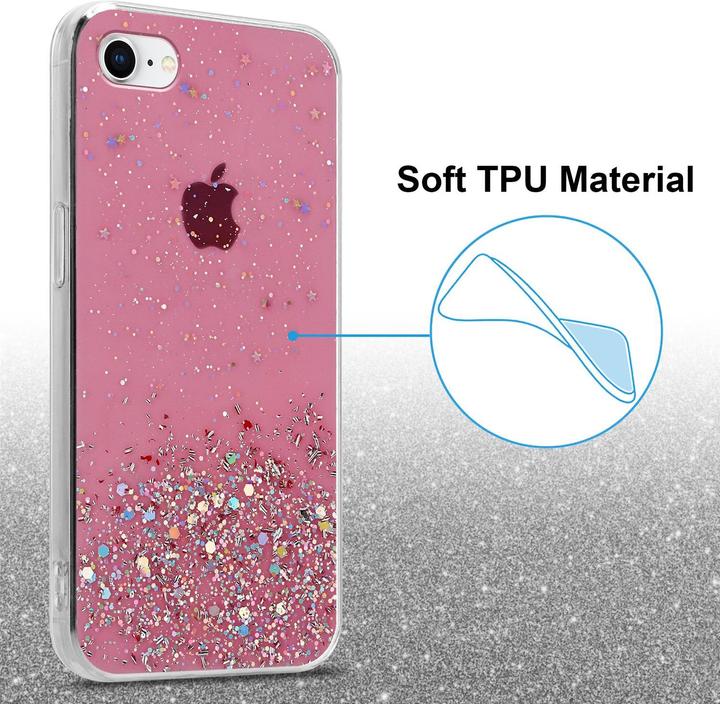 Image du produit Cadorabo Couverture TPU paillettes scintillantes (Apple iPhone 7, Apple iPhone SE (2ème génération))