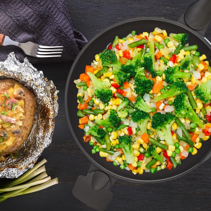 Actual product image Relaxdays Padella wok (30 cm, Wok, Aluminium)