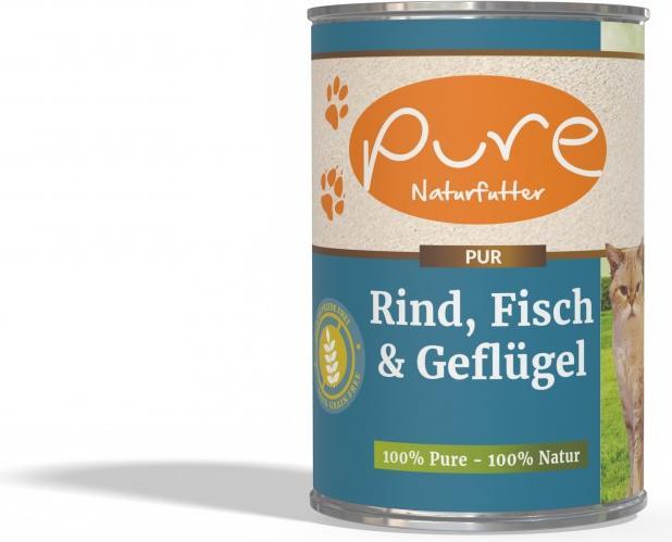 Produktbild Pure Naturfutter Katzenmenü Fisch & Rind (Adult, 1 Stk., 400 g)