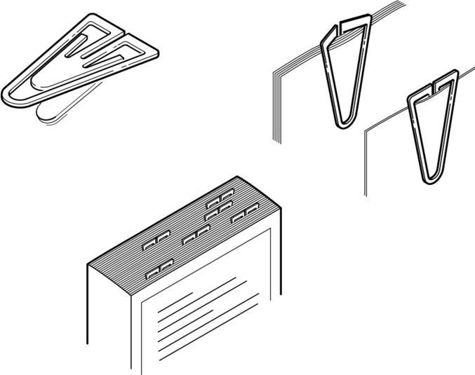 Actual product image Laurel Paper clips plastic clips 35mm PU=200 pieces white (200 x)