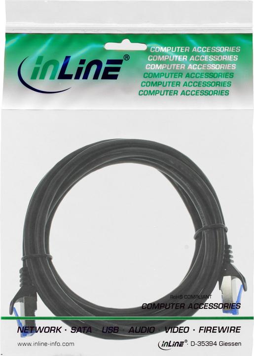 Produktbild InLine Patchkabel armiert (U/FTP, CAT6a, 5 m)