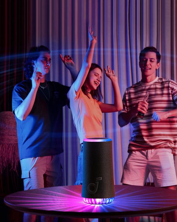 Produktbild soundcore Głośnik Glow Czarny (18 h, Stromversorgung über USB)