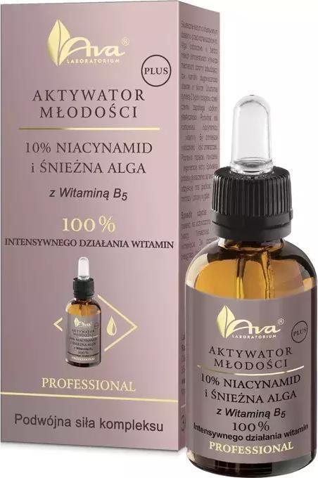 AVA Laboratorium Youth Activator Plus Serum Snow Algae And Niacinamide 10% 30Ml (30 ml)