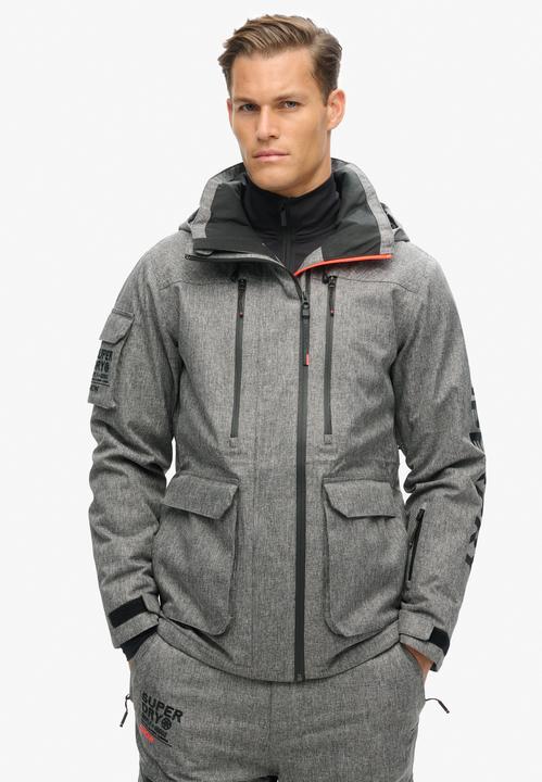 Produktbild Superdry SKI PEAK RESCUE JACKET Heren Wintersportjas - Dark Grey Marl - Maat 2XL (XXL)