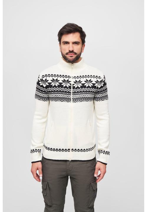 Actual product image Brandit Norwegian cardigan size 3XL colour white (3XL)