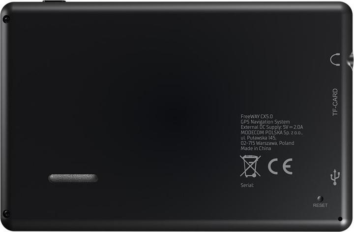 Actual product image Modecom NAVIGATION FreeWAY CX5 MapFactor map Europe (5")