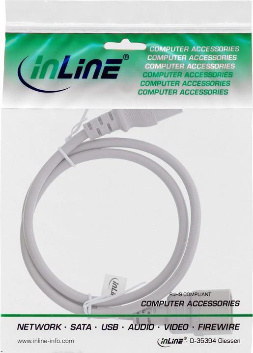 Produktbild InLine Kaltgeräteverlängerung (1.80 m, C14, C13)