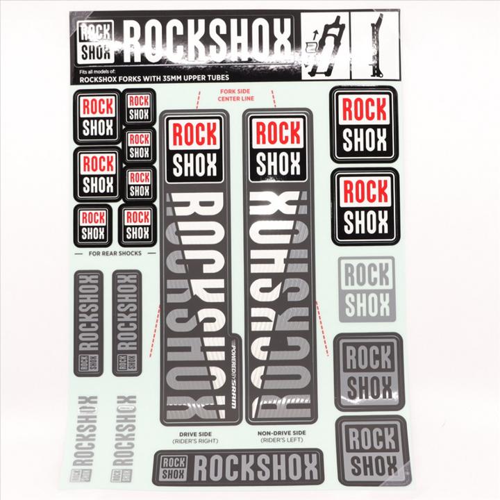Produktbild RockShox Fork Decal Kit, 35mm Forks MY18 white
