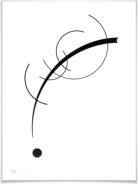Produktbild Trenddeko Kandinsky - Kurve zum Punkt (80 x 100 cm)