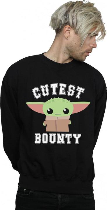 Actual product image Star Wars Mens The Mandalorian Cutest Bounty Sweatshirt (M)