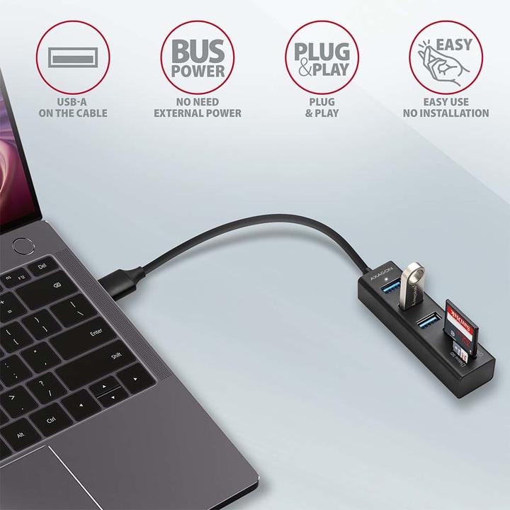 Produktbild Axagon Hma-Cr3a (USB-C, 3 Ports)