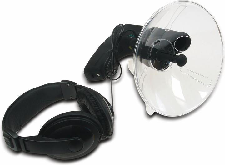 Chilitec Microfono parabolico direzionale PRM-1, con cuffie e funzione di registrazione