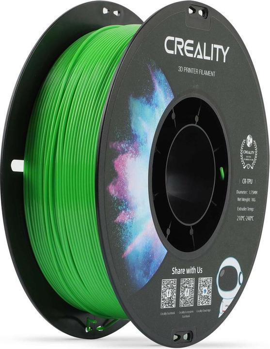 Creality Filament TPU, Green, 1.75 mm, 1 kg (TPU, 1.75 mm, 1000 g, Green)