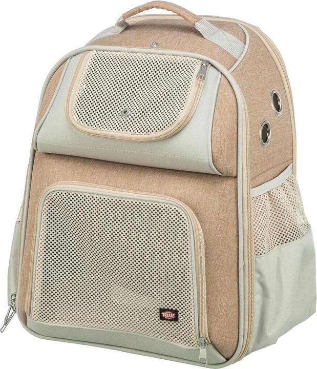 Produktbild Trixie Tiertransport-Rucksack Willow Beige/Braun (Katze, Hund, Reflektoren, Atmungsaktiv)