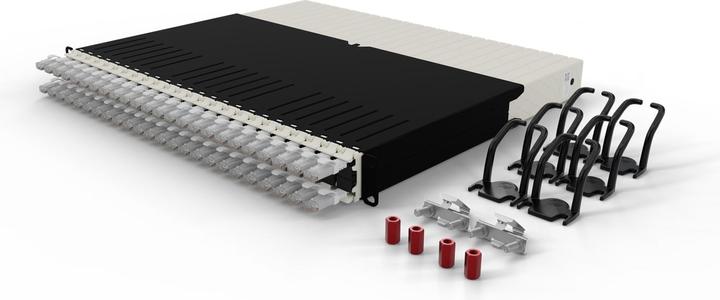 Immagine prodotto PATCHBOX uno / 8RU / Cat 6A, UTP, 0,8 m, bianco (U/UTP, CAT6a, 0.80 m)
