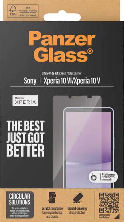 Image du produit PanzerGlass Protecteur d'écran Sony Xperia 10 VI / UWF (1 pièce(s), Sony Xperia 10 VI)