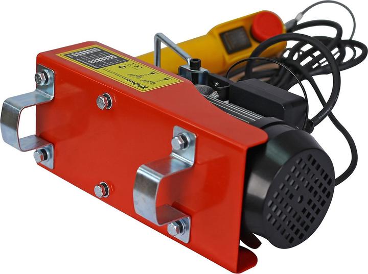Image du produit Wiltec Treuil électrique 480W Treuil motorisé 100/200kg max. Câble 12/6m Commande à une main