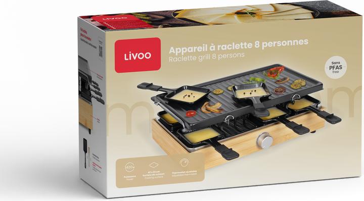 Image du produit Livoo Raclette partygrill 8 personen