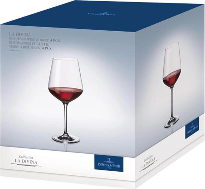 Actual product image Villeroy & Boch Water/bordeaux goblet (25 cl, 4 Glasses, Red wine glasses)