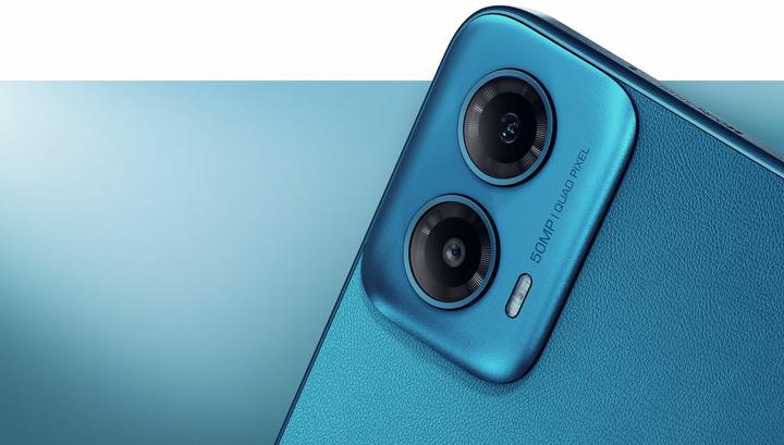 Actual product image Motorola Moto G34 DE (128 GB, Ice Blue, 6.50", SIM + eSIM, 50 Mpx, 5G)