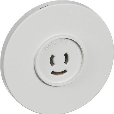 Produktbild LK Lampenfassung Ø80 mmEinsatz 2-Draht + Erdung grau