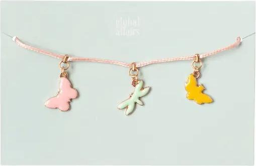 Produktbild Global Affairs Kinder-Armband, Schmetterlinge (Zinklegierung mit Emaille)