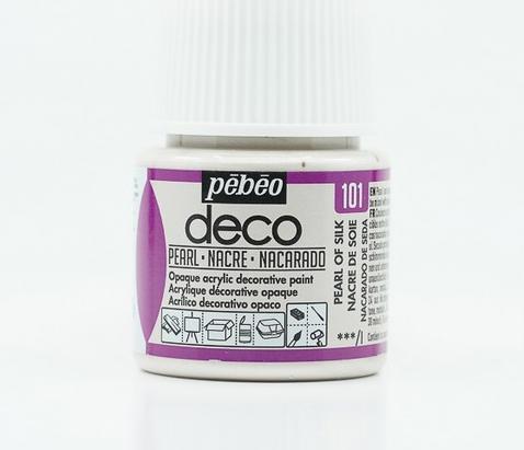 Image du produit Pebeo Deco Couleur acrylique nacrée (Pongé, 45 ml)