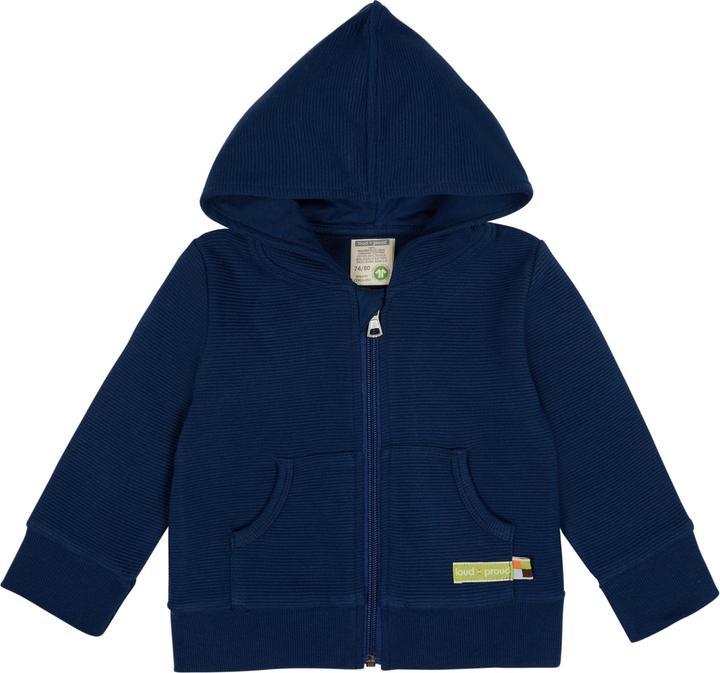 Produktbild loud + proud Kapuzenjacke Rippenstruktur (86)