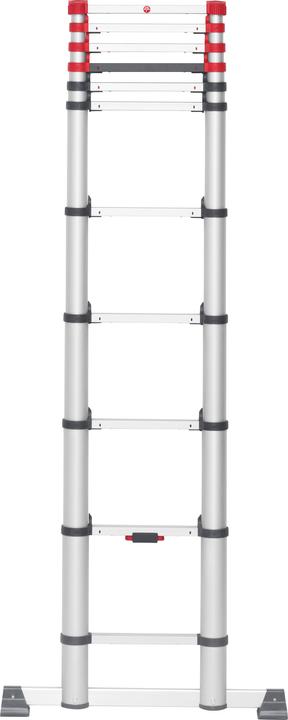 Immagine prodotto Hailo FlexLine, scala telescopica di sicurezza in alluminio, 11 pioli (Scala singola, 99 cm)