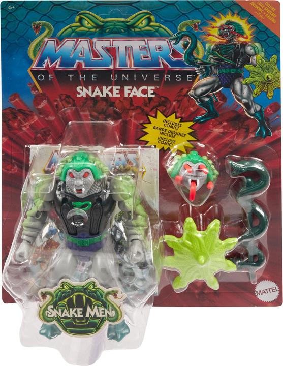Actual product image Mattel Masters of the Universe Origins Deluxe Snake Face