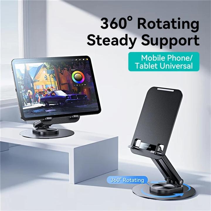 Immagine prodotto Usams Desk stand for phone/tablet 4.7-12 inches black ZJ80ZJ01 (US-ZJ080)