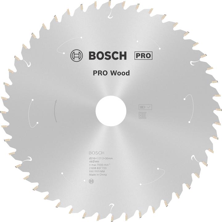 Produktbild Bosch Professional Zubehör PRO Wood cordless Kreissägeblatt, 216 x 1,7 x 30 mm