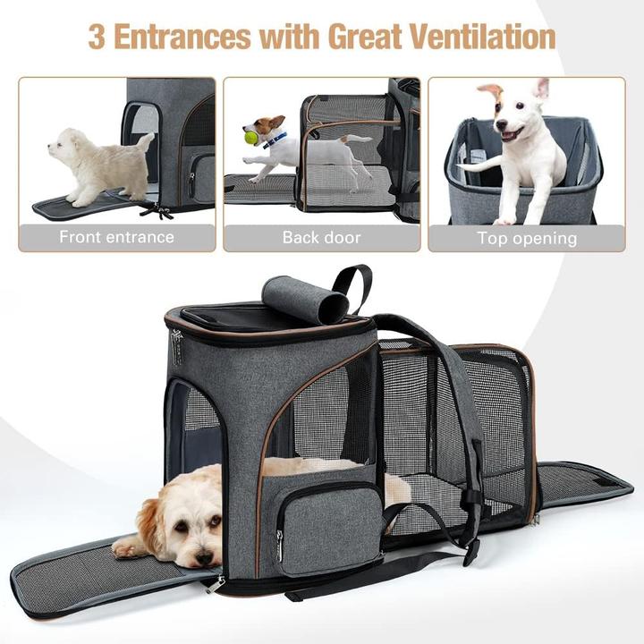 Produktbild Lekesky Transportrucksack (Katze, Hund, Kleintier, Atmungsaktiv, Waschbar, Faltbar)