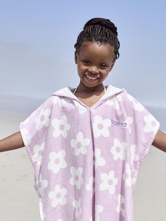 Actual product image Vertbaudet Children's bathing poncho with recycled cotton, can be personalised (104)