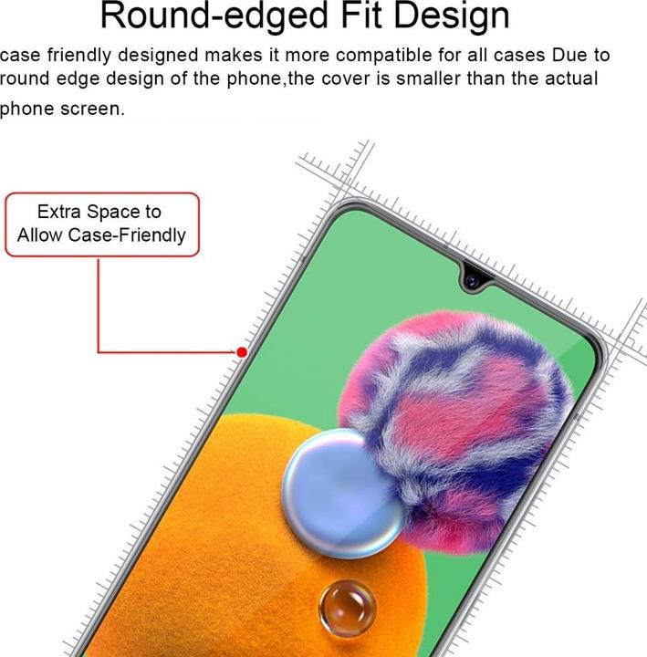 Actual product image Screenguard Samsung Galaxy A90 5G Full Screen Protective Glass Film 2.5D 9H (1 Piece, Samsung Galaxy A90 5G)