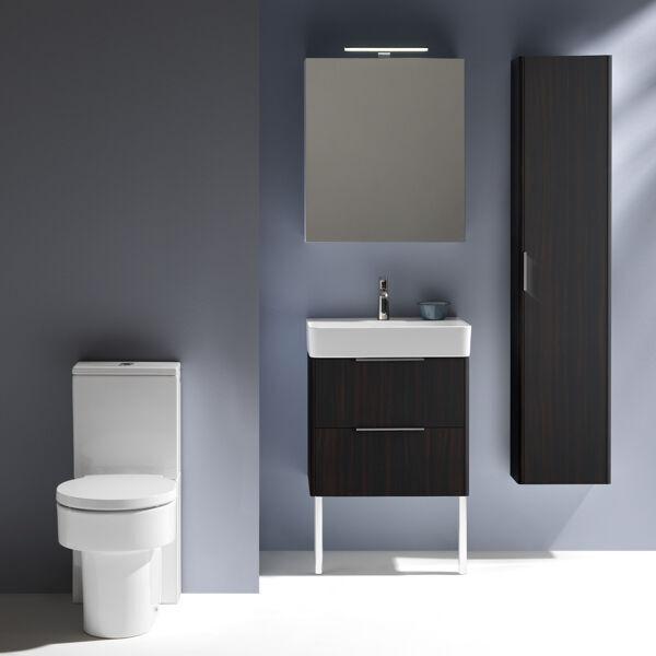Actual product image Laufen VAL washbasin, undermount, 1 tap hole, with overflow, 600x420mm, H810283 (640 mm, 518 mm)