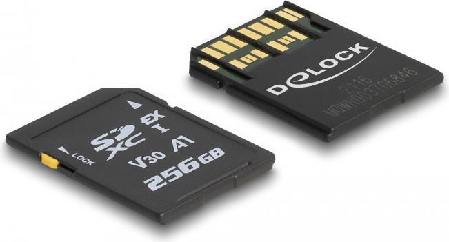 Actual product image Delock SD Express memory card 256 GB (256 GB, SD, U3, UHS-I)