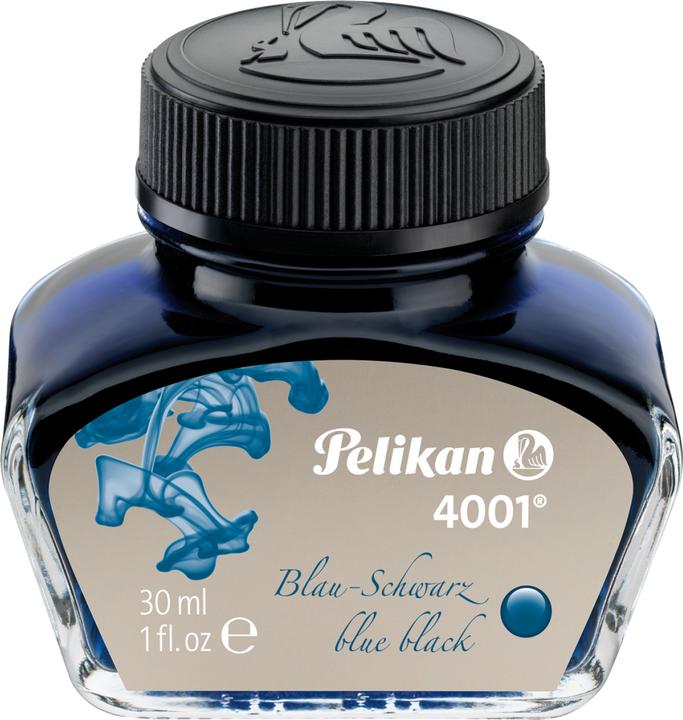 Actual product image Pelikan Ink glass 4001 (Inkwell, Blue, Black)