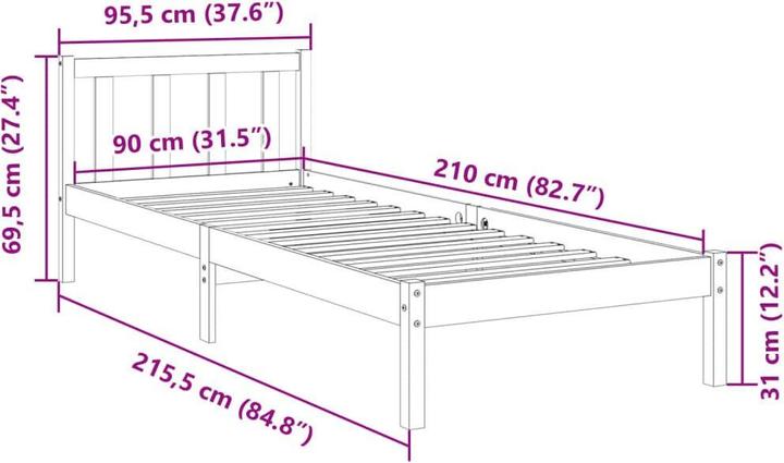 Produktbild VidaXL Aydan (90 x 210 cm)