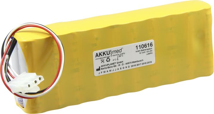 Actual product image XCell NiMH battery suitable for Medical Econet Cardio M, M Plus (3400 mAh)