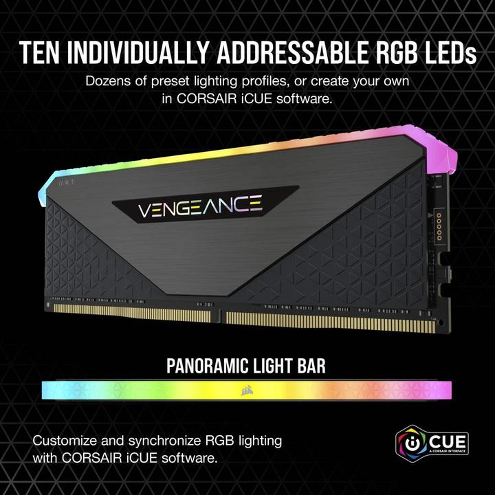 Actual product image Corsair Vengeance RGB RT (2 x 16GB, 3600 MHz, DDR4-RAM, DIMM)