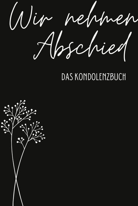 Actual product image Condolence book Premium 'We say goodbye' (German, Tatjana Dobslaw, Anna Piok, Nora Milles, 2023)