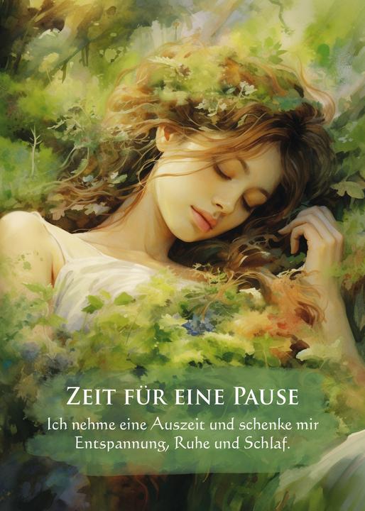 Actual product image Mein Selbstliebe-Orakel - Ich achte in Liebe auf mich selbst (German, Gaby Shayana Hoffmann, 2024)