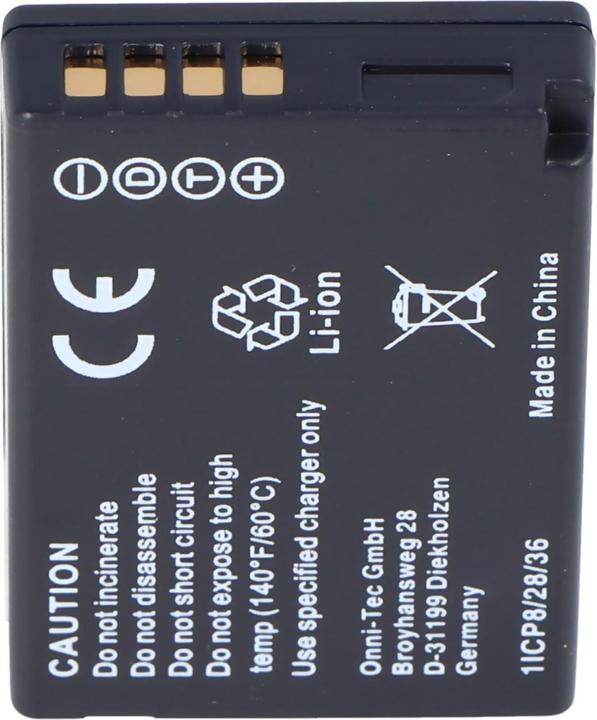 Produktbild Panasonic Akku DMC-TZ6 Akku DMW-BCG10GK, BP-DC7-E, DMW-BCG10, DMW-BCG10PP, DMW-BCG10E (Akku)
