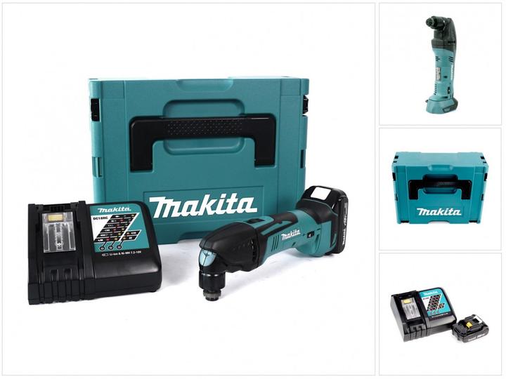 Actual product image Makita DTM 50 RA1J Battery Multitool Oscillator 18 V + 1x Battery 2.0 Ah + Charger + Makpac