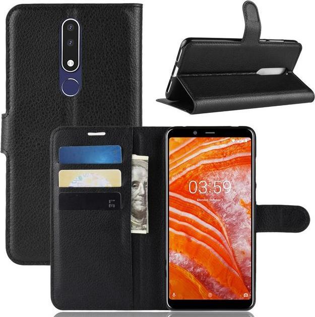 Produktbild MU Classic Litchi Leder Bookcover Series (Nokia 3.1 Plus)