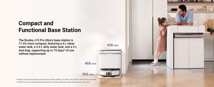 Actual product image Eureka J15 (Vacuum mopping robot)