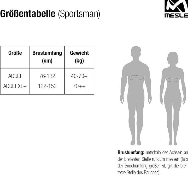 Immagine prodotto Mesle Sportivo Adulto (XL, 70-90 kg)
